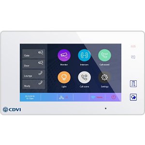 CDVI CDV47DX-W Video Entry Monitor 7" White Wifi Monitr