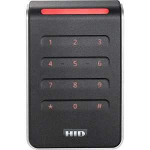 HID 40KNKS-02-000000 Signo 40K Wall Mount Keypad Reader, 13.56mHz Profile, OSDP/Wiegand, Pigtail, Mobile Ready, Black/Silver (Replaces RK40, RPK40)