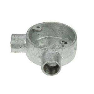 W Box WBXCBSE Back Box Galvanised Stop End, 20mm