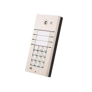 2N IP Vario 6-Button Intercom Door Station Module with Keypad, Silver