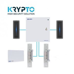 CDVI A22KITK2-DS KRYPTO High Security Access Control Kit with K2 DESFire EV2 Readers and ARU-M Strikes