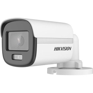 Hikvision DS-2CE10DF0T-PF ColorVu 2MP WDR IP67 Mini Bullet Camera, 2.8mm Fixed Lens, White
