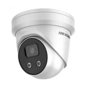 Hikvision DS-2CD2346G2-IU Pro Series AcuSense IP67 4MP IR 30M IP Turret Camera, 6mm Fixed Lens, White