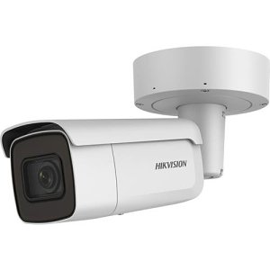 Hikvision DS-2CD2646G2-IZS Pro Series, AcuSense 4MP 2.8-12mm Varifocal Lens, IP Bullet Camera, IP66, White