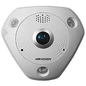 Hikvision DS-2CD6365G0-IVS Panoramic Series, DeepinView 6MP 1.27mm Fixed Lens, IP Fisheye Camera, IP67, White