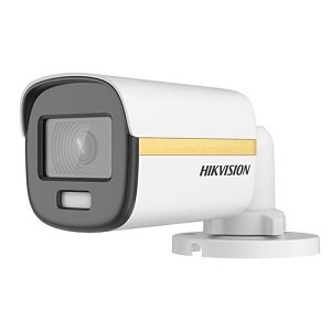 Hikvision DS-2CE10DF3T-F Turbo HD Series, 2 MP ColorVu 2.8mm Fixed Lens, Analogue Mini Bullet Camera, IP67, White