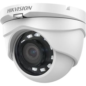 Hikvision DS-2CE56D0T-IRMF Value Series, 2 MP 2.8mm Fixed Lens, Analogue Turret Camera, IP67 IR 25M, White