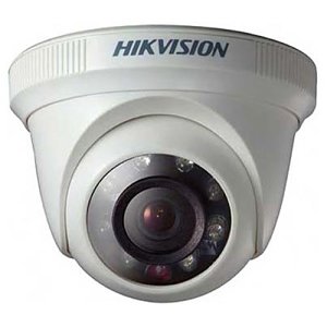 Hikvision DS-2CE56D0T-IRPF Value Series, 2 MP 2.8mm Fixed Lens, Indoor Analogue Turret Camera, IR 20M, White