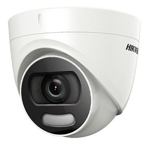 Hikvision DS-2CE72DF0T-F Turbo HD ColorVu WDR IP67 2MP HDoC Turret Camera, 2.8mm Fixed Lens, White