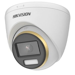 Hikvision DS-2CE72DF3T-F Turbo HD Series, 2 MP ColorVu 2.8mm Fixed Lens, Analogue Turret Camera, IP67 IR 40M, White