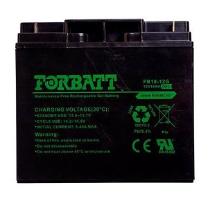 FORBATT FB12-18G, 12VDC 18AH Lead Acid Gel Battery