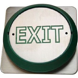 CDVI RTE85E All-active Exit logo Exit Button, Surface Mount