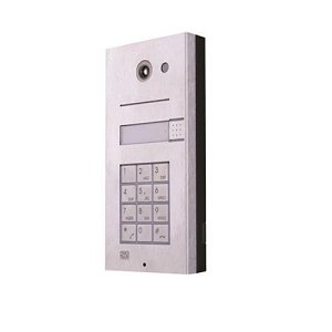 2N IP Vario 1-Button Intercom Door Station Module Keypad, Silver