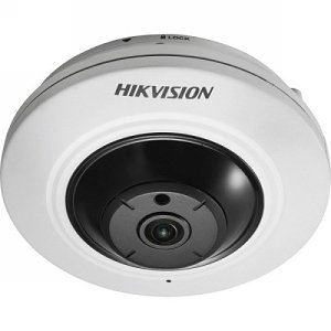 Hikvision DS-2CD2955FWD-I Pro Series, 5 MP 1.05mm Lens, IP Fisheye Camera, White