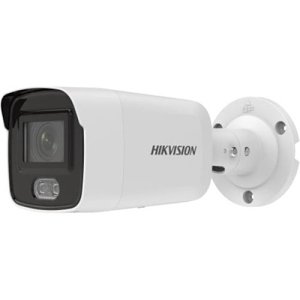 Hikvision DS-2CD2047G2-L Pro Series, ColorVu IP67 4MP 2.8mm Fixed Lens, IR 40M IP Mini Bullet Camera, White