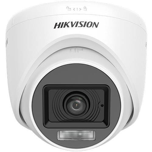Hikvision DS-2CE76D0T-LPFS Value Series, Turbo HD 2MP 2.8mm Fixed Lens, IR 20M Dual Light Analog Turret Camera