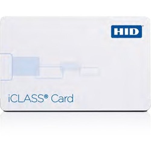 HID 2002CGGNN iCLASS Series Printable Proximity Card with Magnetic Stripe, OR up to 10cm 16K, White, 100-Pack
