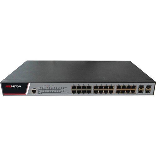 Hikvision DS-3E2528P Pro Series 24-Port Managed PoE Switch, 24 Ч 1 Gbps PoE, 17W