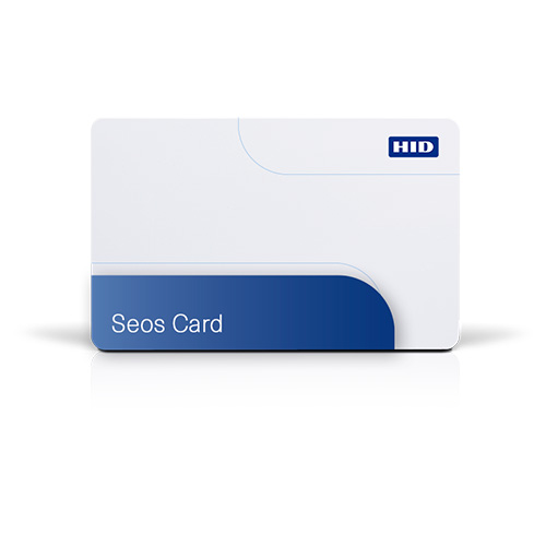 HID iCLASS Seos Smart Card - Printable - Smart Card - 85.73 mm x 54 mm Length - White - Polyethylene Terephthalate (PET), Polyvinyl Chloride (PVC)