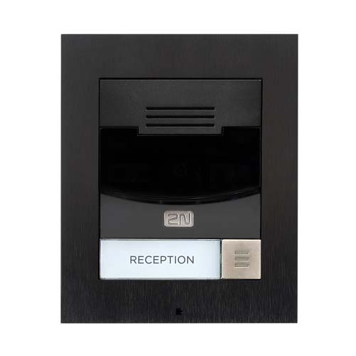 2N IP Solo Intercom Sub Station - for Home, Door Entry - Black - Cable - Surface Mount