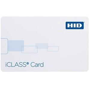 HID iCLASS Smart Card - Printable - Smart Card - 85.73 mm x 54.03 mm Length - White - Polyvinyl Chloride (PVC)