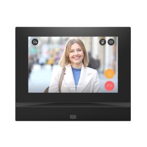 2n Indoor View Black Answering Unit with 7" Touchscreen