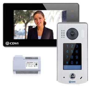CDVI 2Easy CDV4796KP-B 17.8 cm (7") Video Master Station - TFT LCD - Half-duplex - 2-wire - Door Entry