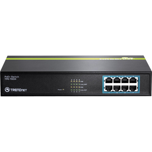 TRENDnet TPE-T80H 8 Ports Ethernet Switch - 10/100Base-TX - 2 Layer Supported - Rack-mountable
