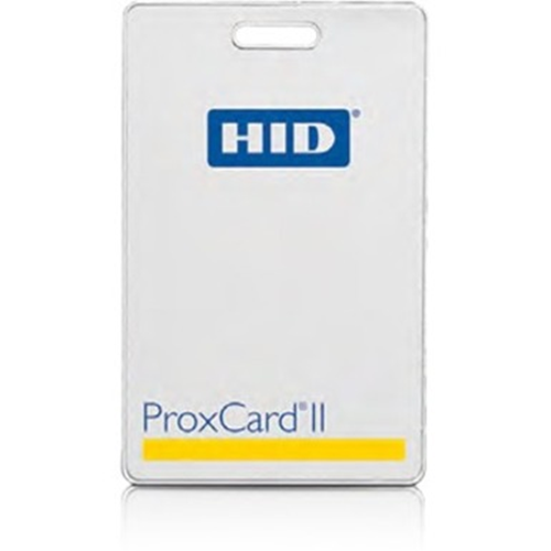 HID ProxCard II Smart Card - Printable - RF Proximity Card - 54.23 mm x 85.98 mm Length - White - Polyvinyl Chloride (PVC)
