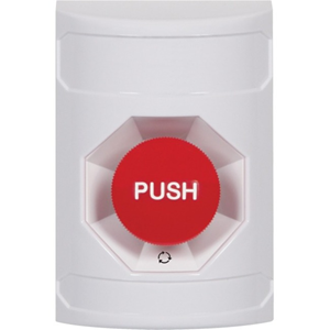 STI Stopper Station Push Station For Fire Alarm - White - Polycarbonate, Stainless Steel