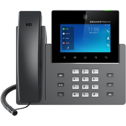2N GXV3350 IP Phone - Corded - Corded/Cordless - Bluetooth, Wi-Fi - Black - VoIP - 2 x Network (RJ-45) - PoE Ports