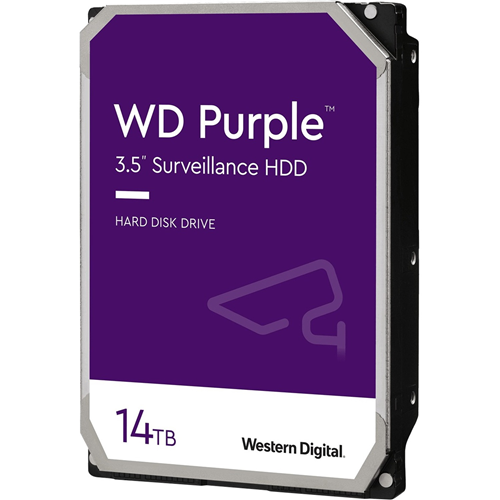 WD Purple WD140PURZ 14 TB Hard Drive - 3.5" Internal - SATA (SATA/600) - Video Surveillance System Device Supported - 7200rpm