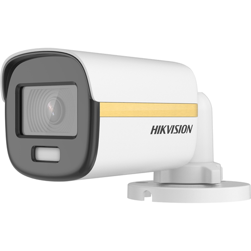 Hikvision ColorVu DS-2CE10DF3T-PF 2 Megapixel Full HD Surveillance Camera - Colour - Mini Bullet - 20 m Colour Night Vision - 1920 x 1080 - 2.80 mm Fixed Lens - CMOS - Junction Box Mount - IP67 - Water Resistant, Dust Resistant